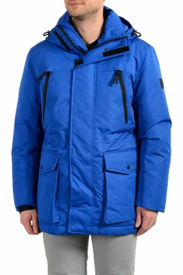 hugo boss fur hood coat