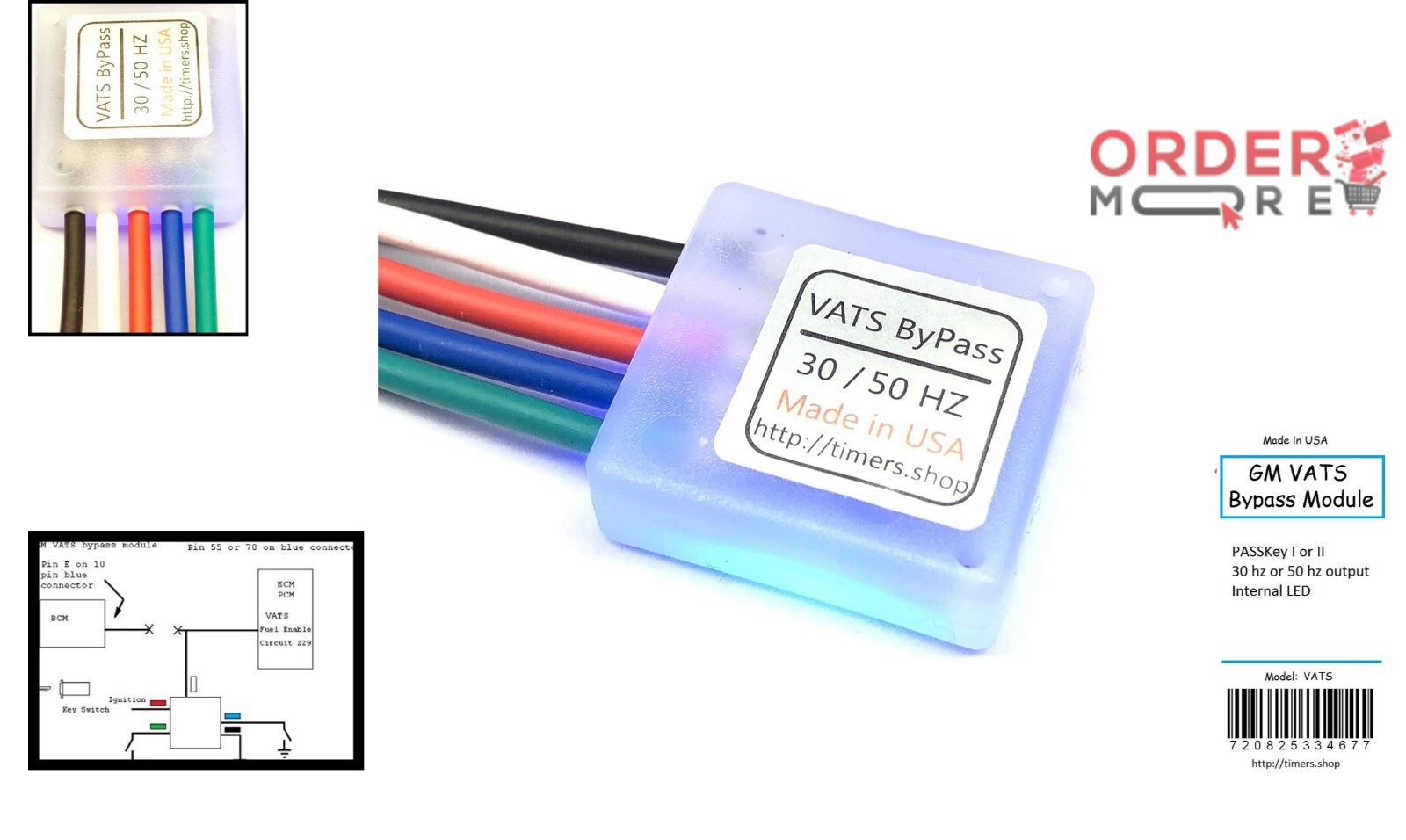 Pass Key Ii Module Lightweight GM VATS Bypass Module for PASSkey I & II - USA-Made ...