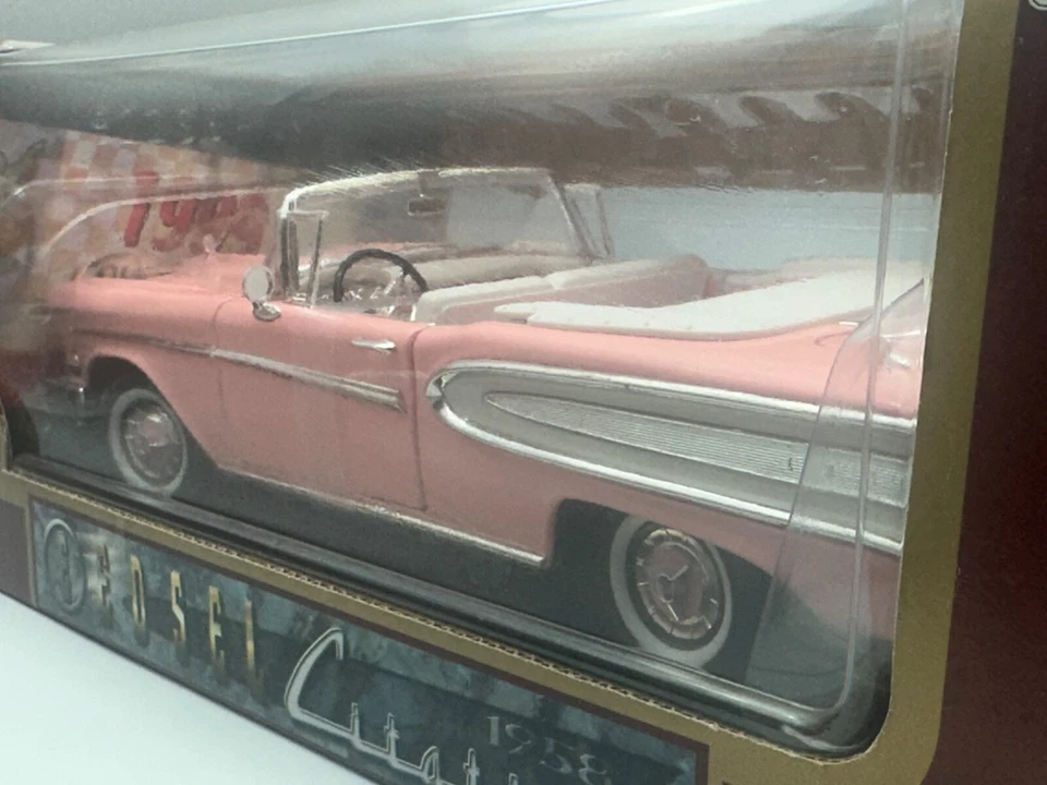 Road Signature 1958 Edsel Citation conversível, rosa, escala 1:18, novo na caixa - Imagem 4 de 4