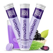 Muditam Ayurveda Jamun Fizz  Free Shipping  60 Effervescent Tablet