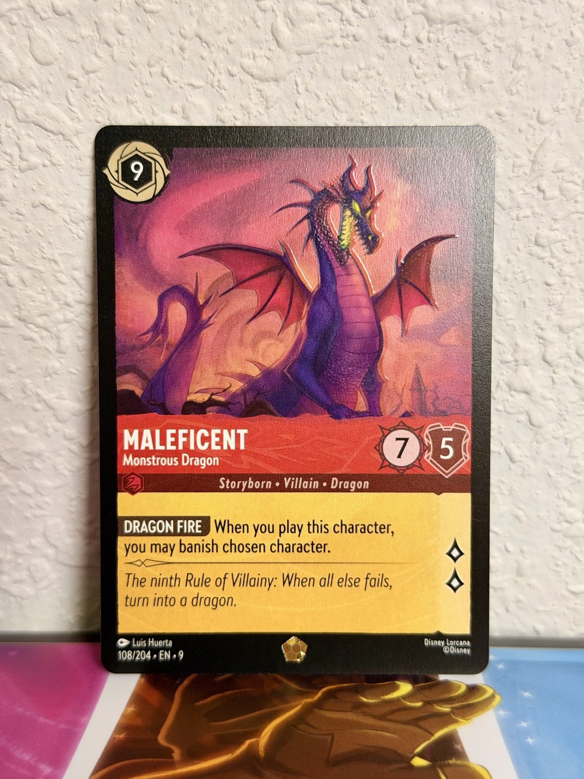 Maleficent Monstrous Dragon - 108/204 Lorcana Fabled ✨️- Mint Unplayed
