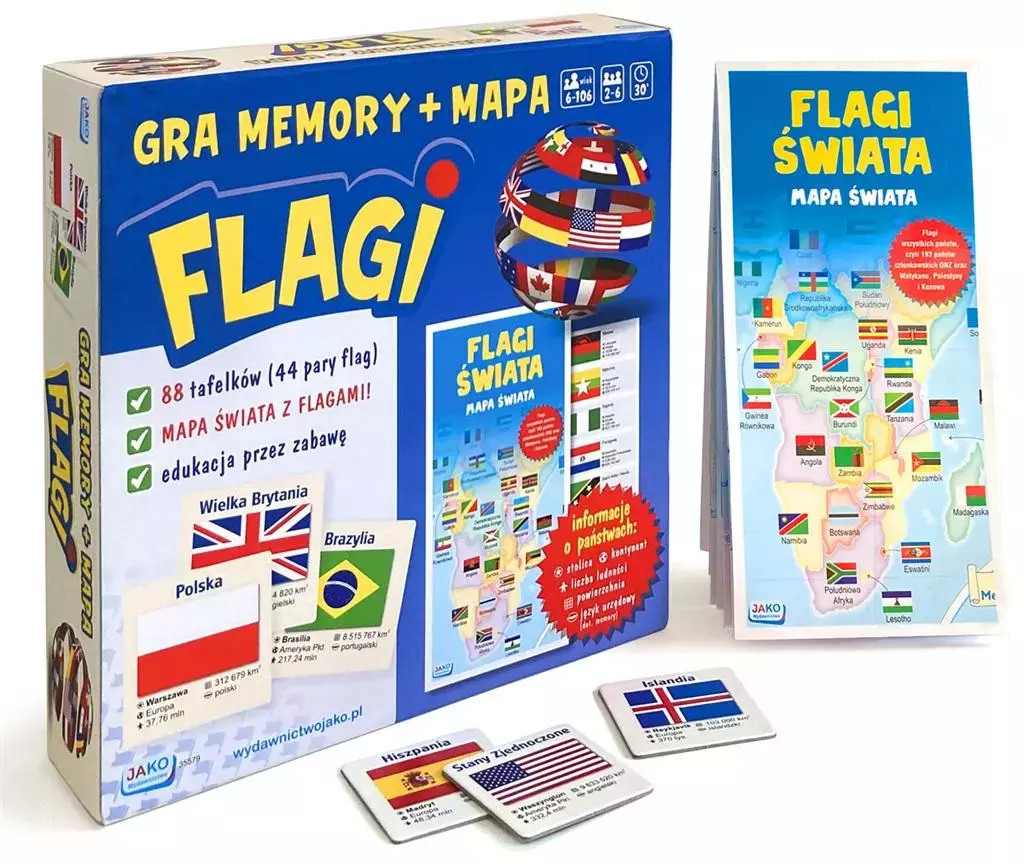 5904405355794 Flagi Gra memory mapa Jako 4490₽