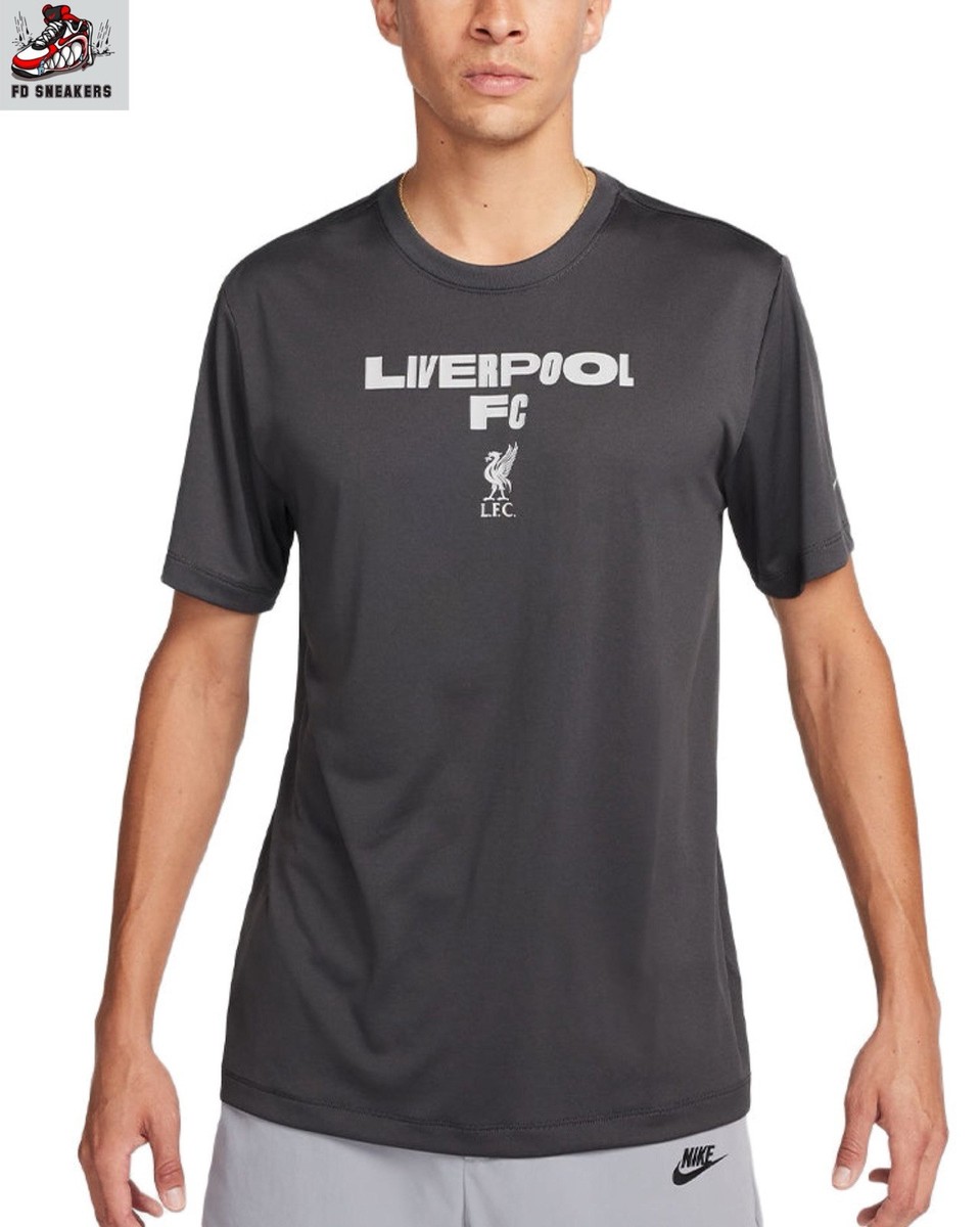 liverpool nike t shirt grey