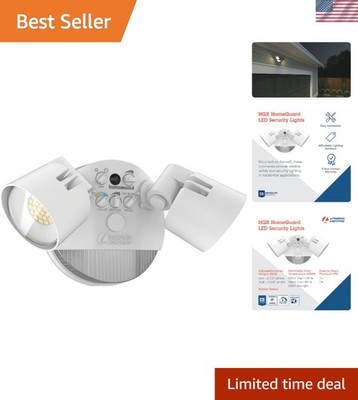 Versatile 2-Light LED Outdoor Flood Light with Adjustable Brightness & Color