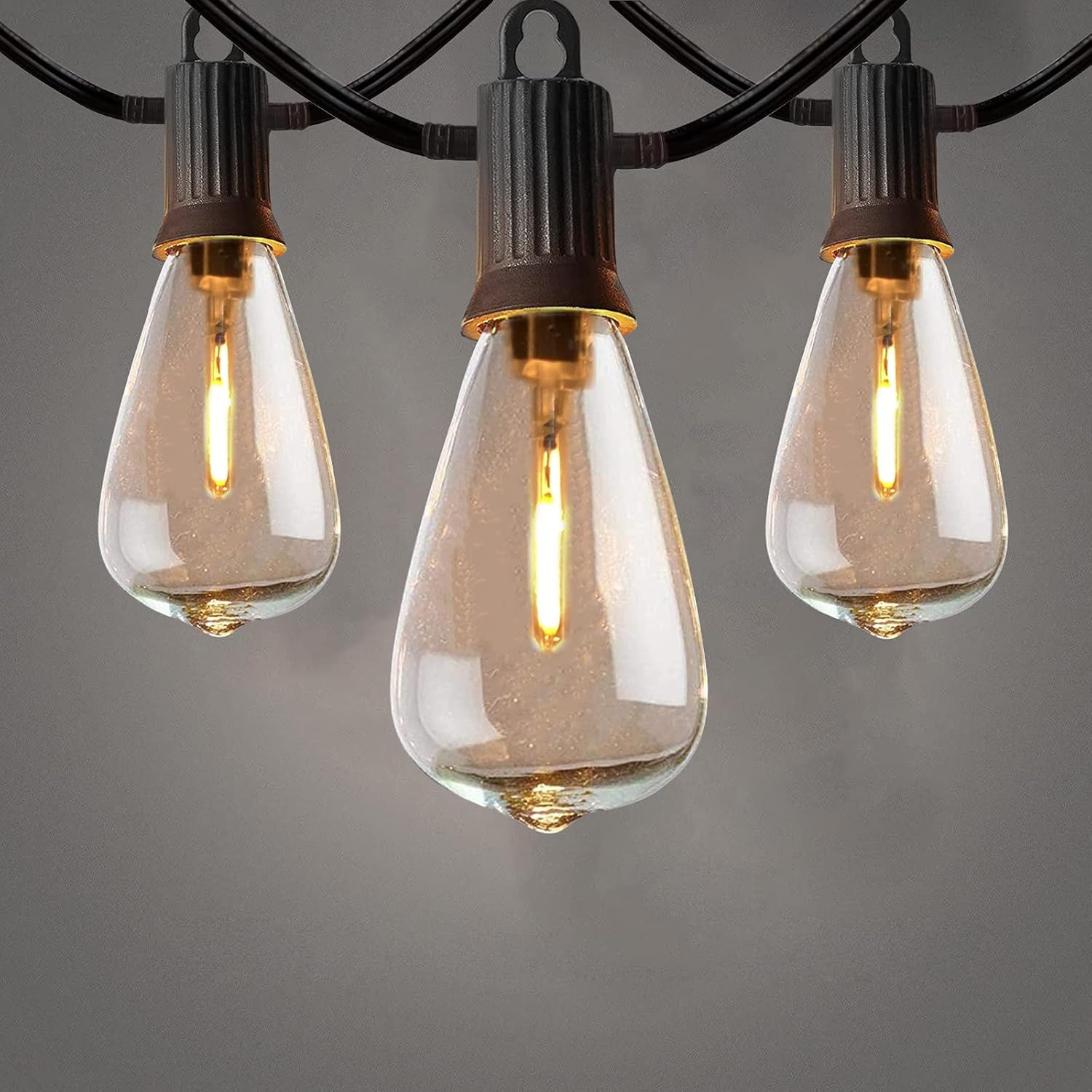 Catena Luminosa IP65 Esterno 15M | ST38 Vintage LED 20+2 Bulbi