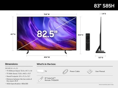 Samsung S85H 83 Inch Class OLED 4K HDR 120 Hz Smart TV | eBay