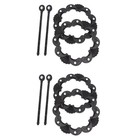 2 Count Curtain Tie-back Hooks Backs Black Tiebacks Window Drape Holdbacks