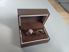 18ct White Gold 1ct Diamond Pear Bridal Set