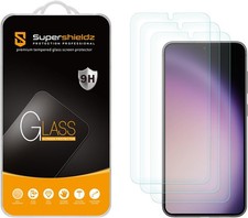3 Pack Screen Protector Tempered Glass for Samsung Galaxy S24 / S24 Plus, Bubbl