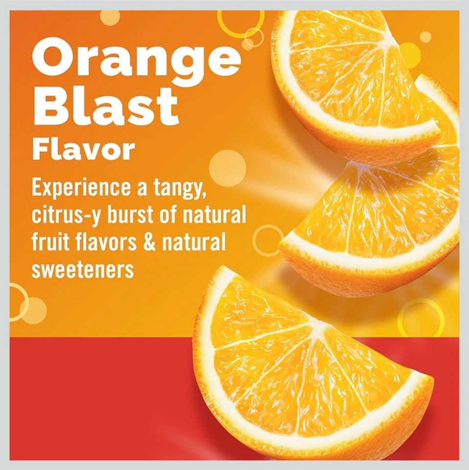 3x Emergen-C 1000mg Vitamin C Natural Orange Blast Flavored 40 Chewable Tablets - Image 4 of 4