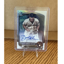 2025 Topps Bowman Chrome Prospect Mega Box Auto Brock Wilken BMA-BW Brewers