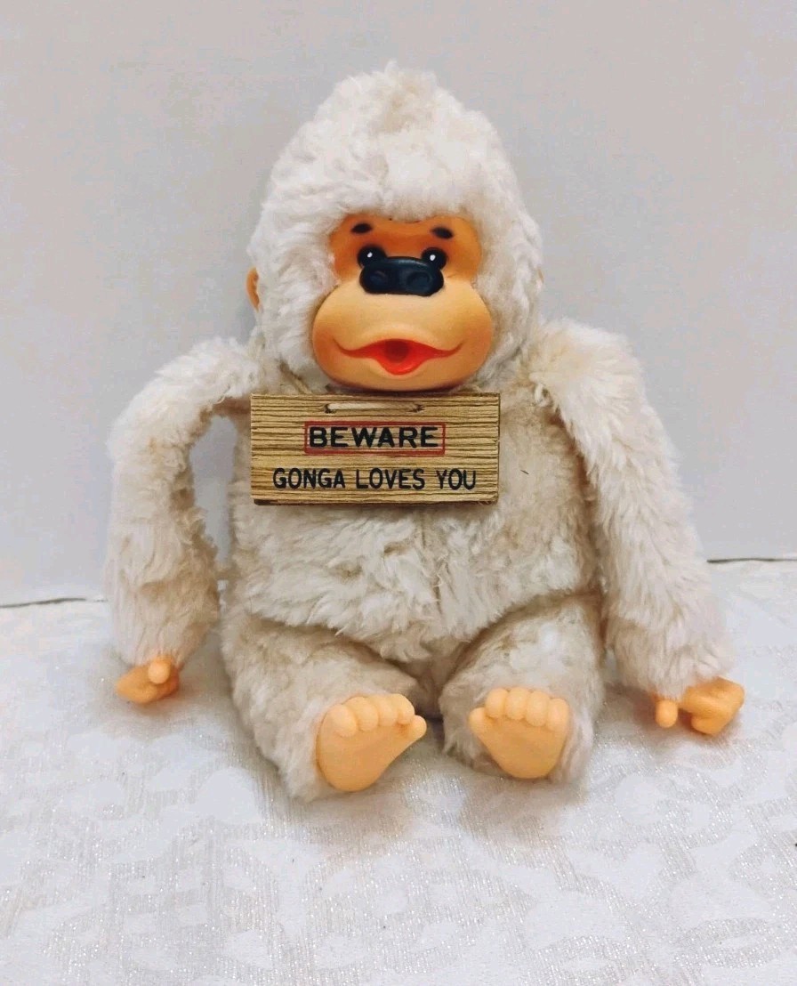Gonga Plush Thumb Sucking Gorilla Russ Berrie 1970s Vintage Plush