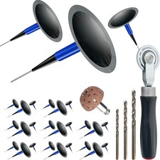 Tire Repair Patch Tool Kit Including 24pcs Tire Patch Plugs Tungsten ... Tire Repair Patch Tool Kit Including 24pcs Tire Patch Plugs Tungsten ...