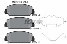 TEXTAR 2555201 Bremsbelagsatz, Scheibenbremse für ACURA,HONDA (DONGFENG)