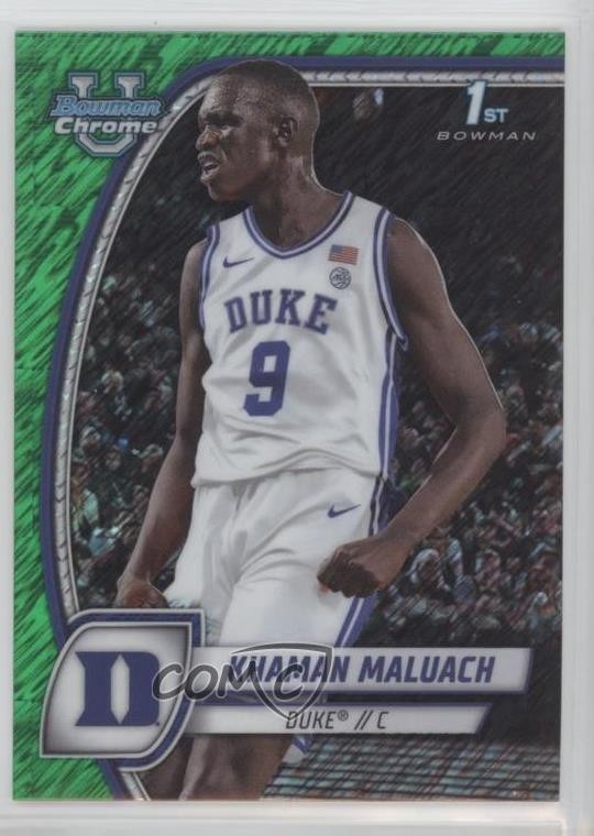2024-25 Bowman U Chrome Green Shimmer Refractor Khaman Maluach #46 12g7
