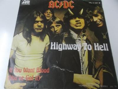 72152 - AC/DC - HIGHWAY TO HELL - 1979 ATLANTIC 7'' VINYL SINGLE MADE IN GERMANY
