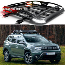 Dachkorb Dachträger Gepäckkorb Gepäckträger W/LED Licht für Dacia Duster 2 II