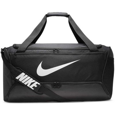 Nike Brasilia 9.0 Duffel Bag, Black/White, Large. BA5966-010