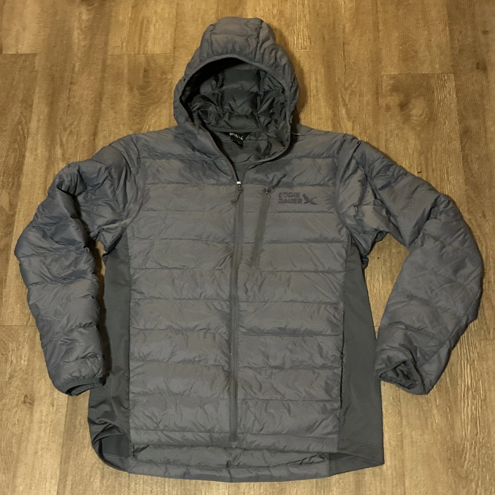Eddie Bauer Men's Down Puffer Jacket, Gray, Size S
