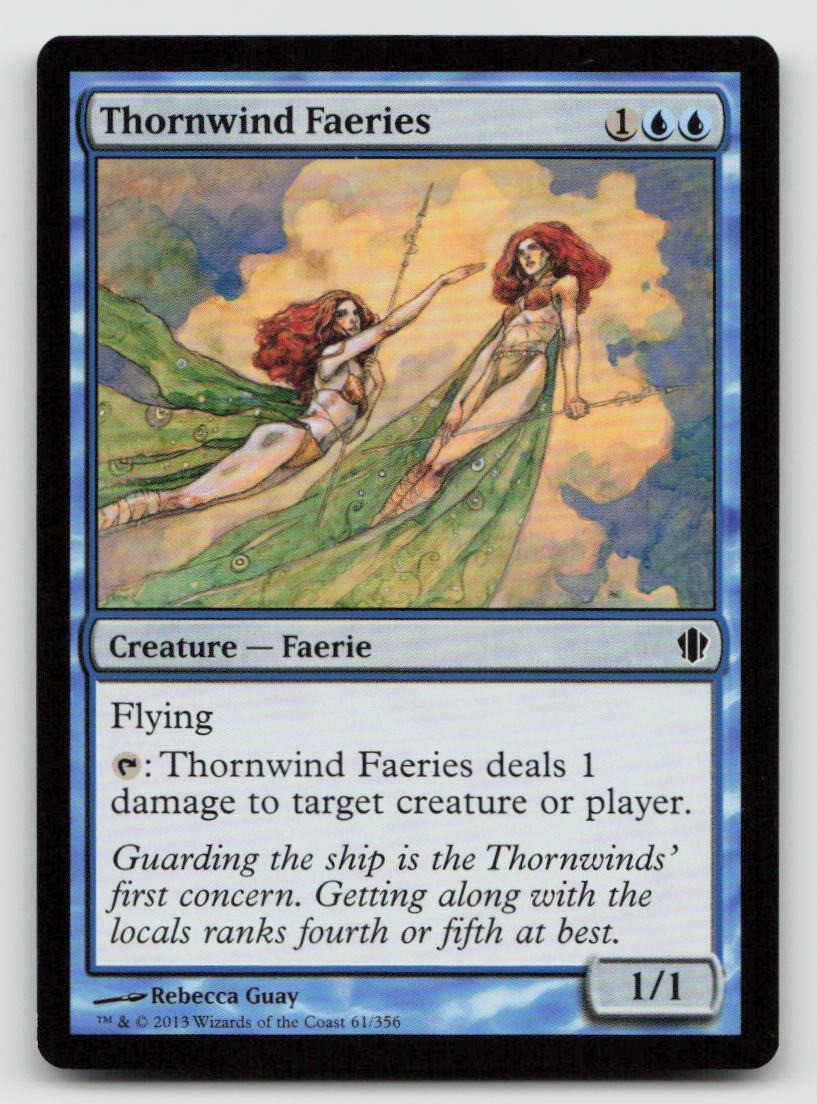 Magic: The Gathering Thornwind Faeries 61 Commander 2013 NM