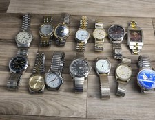 Lot Of 14 Analog Wathes Untested Need Batteries Fila Fondoni Sergio Valente...