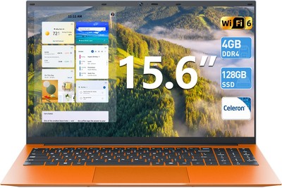 NEW SGIN 180° Laptop 15.6'' 4GB RAM 128GB SSD Full HD 1920 x 1080 IPS WiFi6