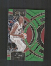 2024 Panini Select WNBA #107 Tina Charles Prizms Neon Green #/75