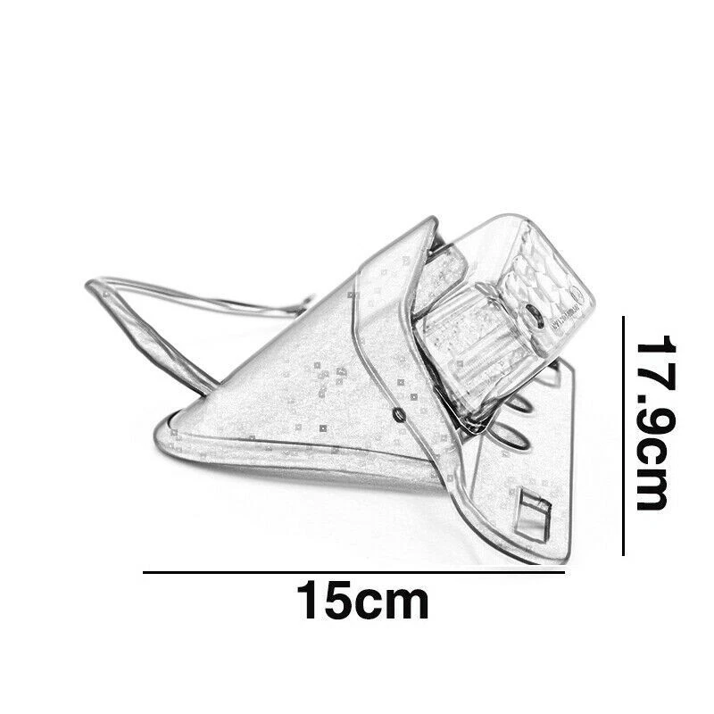 For Motorcycle LED Tail Light Brake License Plate Lamp 12V Black Housing - Image 2 of 4