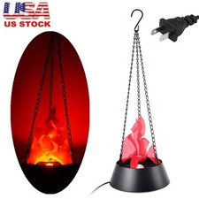 Electronic Brazier Lamp Artificial Fake Fire Simulated Hanging Flame Light