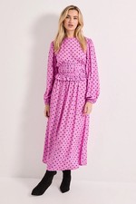 Dorothy Perkins Purple Midi Dress Womens Daywear Dresses