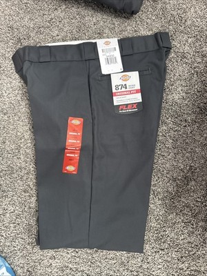 Dickies Men's 874 Pants Original Fit Work School Charcoal Size 34x32  New