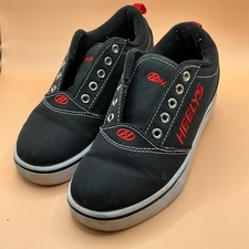 Heelys Pro 20 Kids Skate Shoes Black Red HE100757 Youth Size 3 No Laces