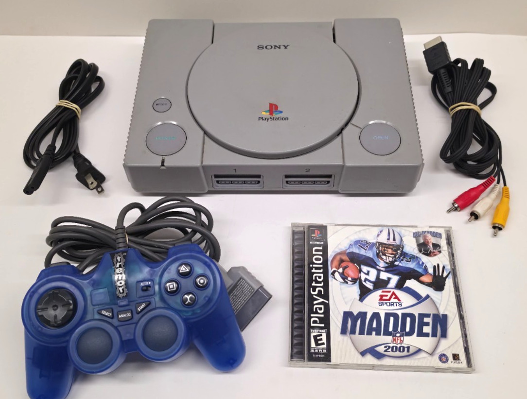 Sony PlayStation 1 Console (Model SCPH-5501) System Bundle - VGC Tested