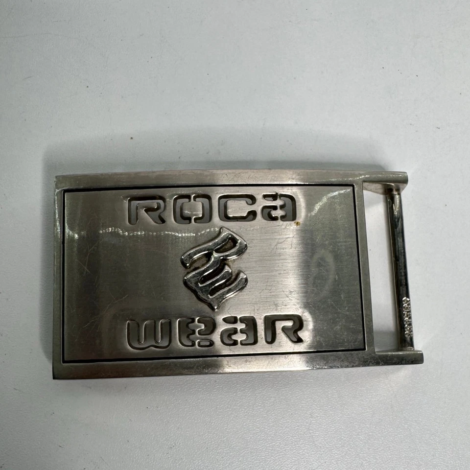 Rocawear Hebilla Cinturón Cromo Metal Hip Hop Urbano Streetwear Y2K Vintage Años 2000 Foto 2 de 4
