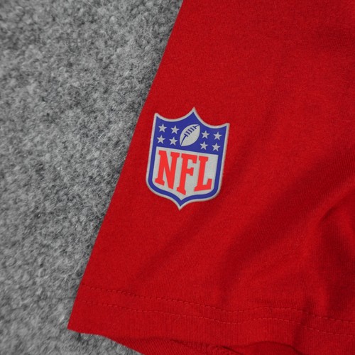 Atlanta Falcons Shirt Mens Large T Red NFL Football Spell Out Logo Nike Dri Fit - Picture 4 of 18
