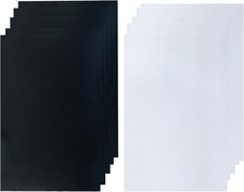 Premium Black White Fursuit Eye Mesh - 10 Sheets of 0.5mm PVC Plastic