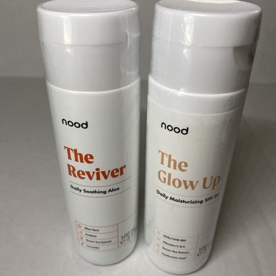 Nood Unopened The Reviver And The Glow Up Soothing Moisturizers For Nood Laser