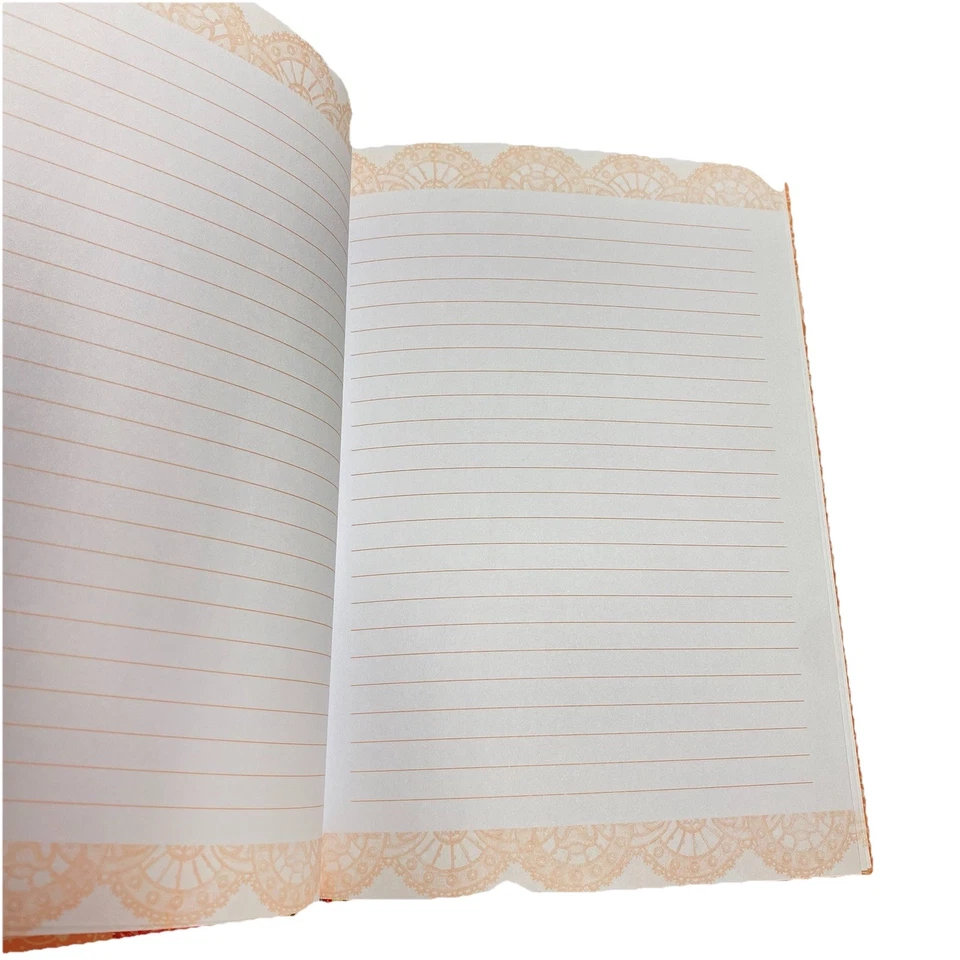 POOCH & SWEETHEART Lined Journal, Approx. 240 pgs, Pink Yellow Bouquet Motif  - Image 4 of 4