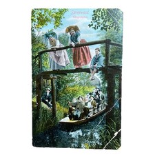 Postkarte AK Spreewald Sängerfahrt Tracht Ungelaufen