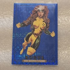 2024 Marvel Masterpieces '92 Platinum ROGUE Blue Traxx #79