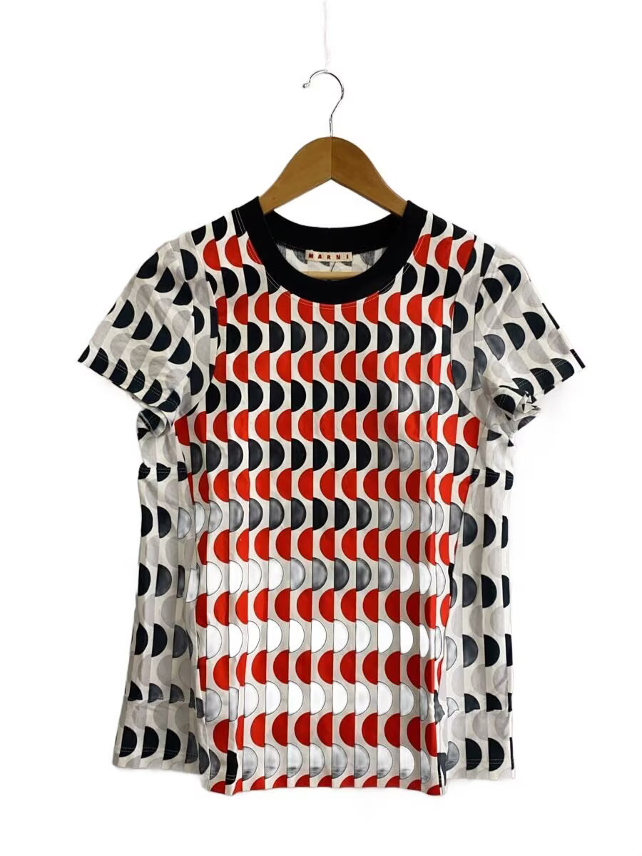 MARNI T-shirt, size 38, cotton, multicolor, all-over print, E13THMAJ18EQ0TCP48,