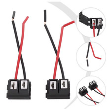 2 Pin H7 499 Lamp Replacement Repair Bulb Holder Wired Connector Plug Socket