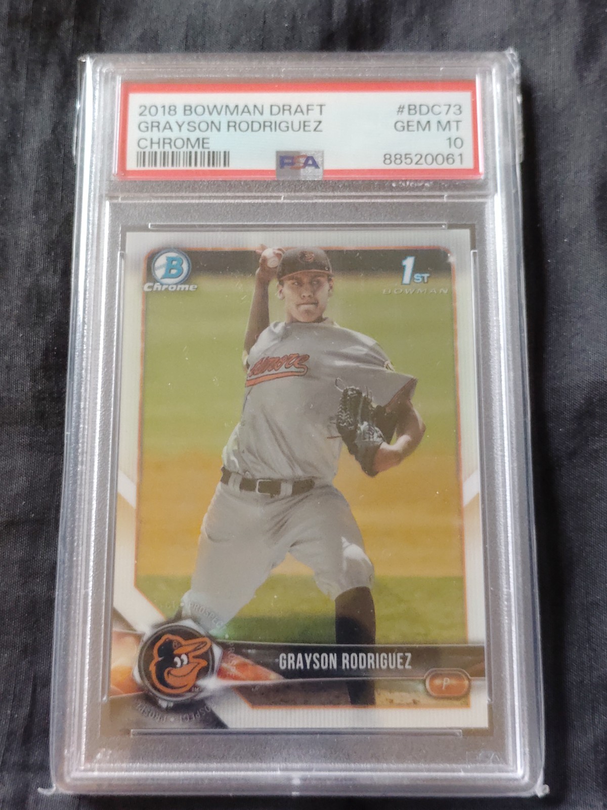 2018 GRAYSON RODRIGUEZ BOWMAN DRAFT CHROME #BDC-73 GEM MINT PSA 10 SWEET ROOKIE view 14