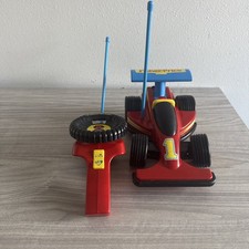 Fisher Price RC Remote Control Red Race Car +...