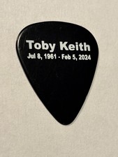 Toby Keith Memorial Tribute Commemorative Authentic Guitar Pick