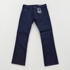 Diesel Mens Zatiny Slim Bootcut Jeans Size 32x32 Dark Blue Rinse RB060