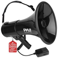 50 Watt Professional Bluetooth Megaphone Bullhorn Speaker with Rechargeable NEW