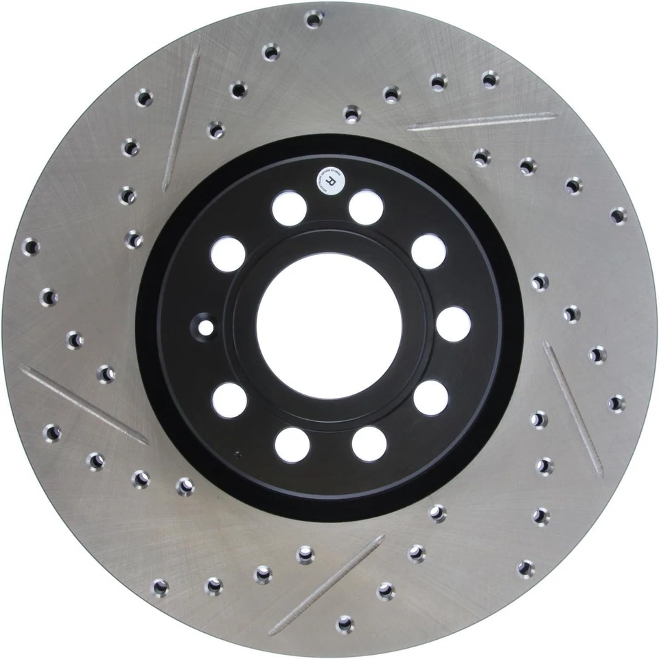 Передний правый ротор тормоза с прорезями для Audi A1 A3 Q2 VW Tiguan Bora Beetle - Изображение 4 из 4