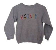 Vintage Mickey Mouse Youth/kids size M 10/12 Pullover Sweatshirt Used As-Is