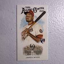 2025 TOPPS ALLEN & GINTER #N222-19 JAMES WOOD NATIONALS ROOKIE MINI 